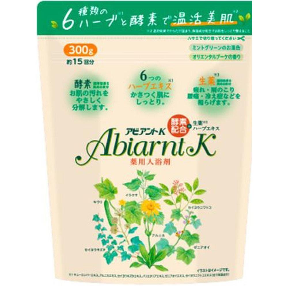 日本委托代买祐德 Abiart K酵素浴盐保湿温和清洁300g