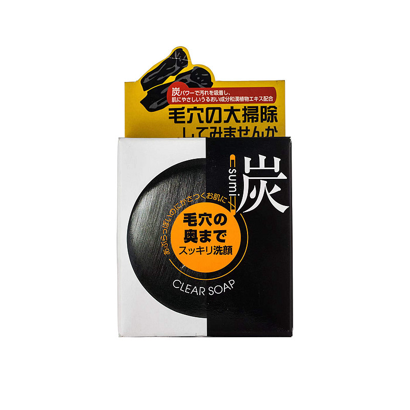 日本委托代买YUZE伊尤赛天然手工洁面皂洗脸去黑头清爽炭皂100g