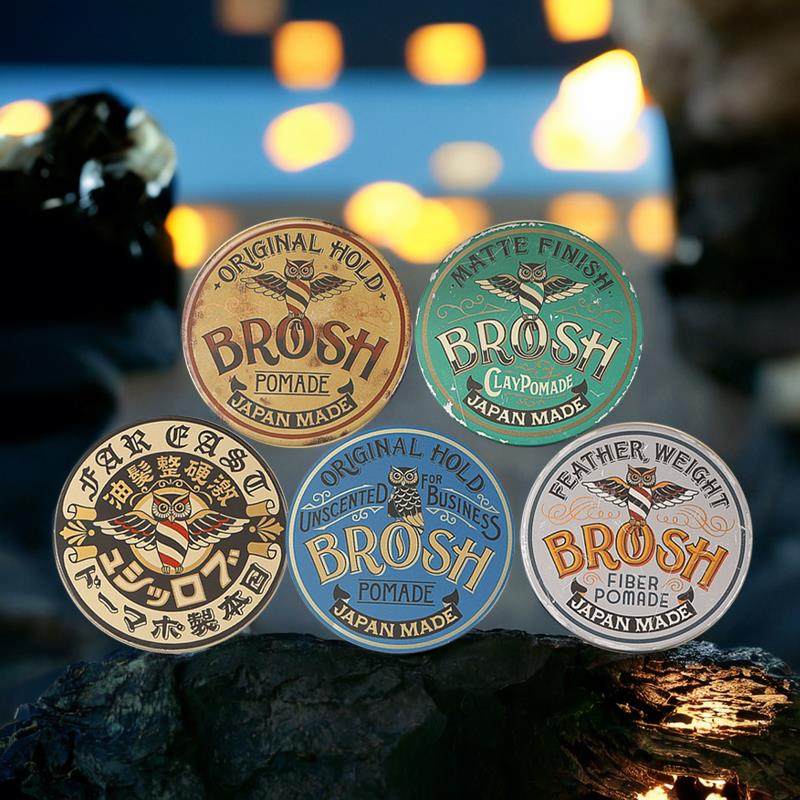 日本委托代买BROSH POMADE水基复古发油整发造型定型油头膏发蜡