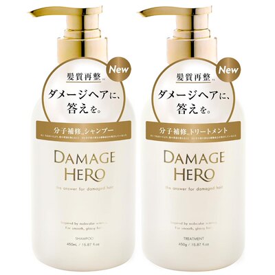 日本委托代买DAMAGE HERO修复染烫损伤护理光滑滋润洗发水护发素