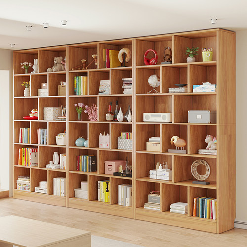 环保实木打造落地书架