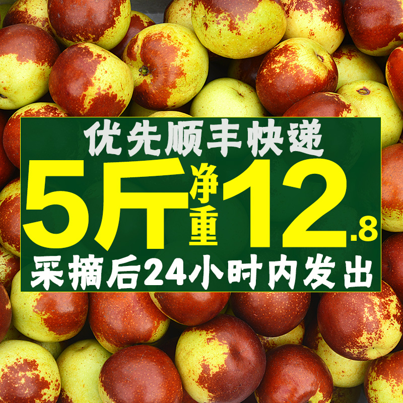 冬枣新鲜水果当季整箱山东沾化大枣现摘现发新鲜枣子5斤脆枣包邮