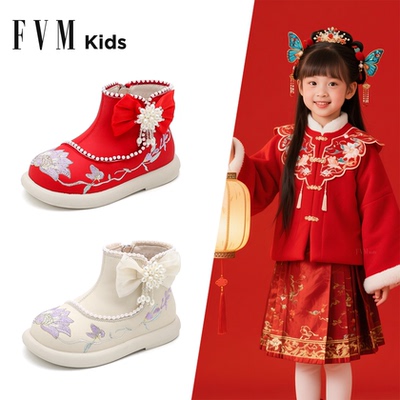 【舒适好打理】女童汉服拜年鞋