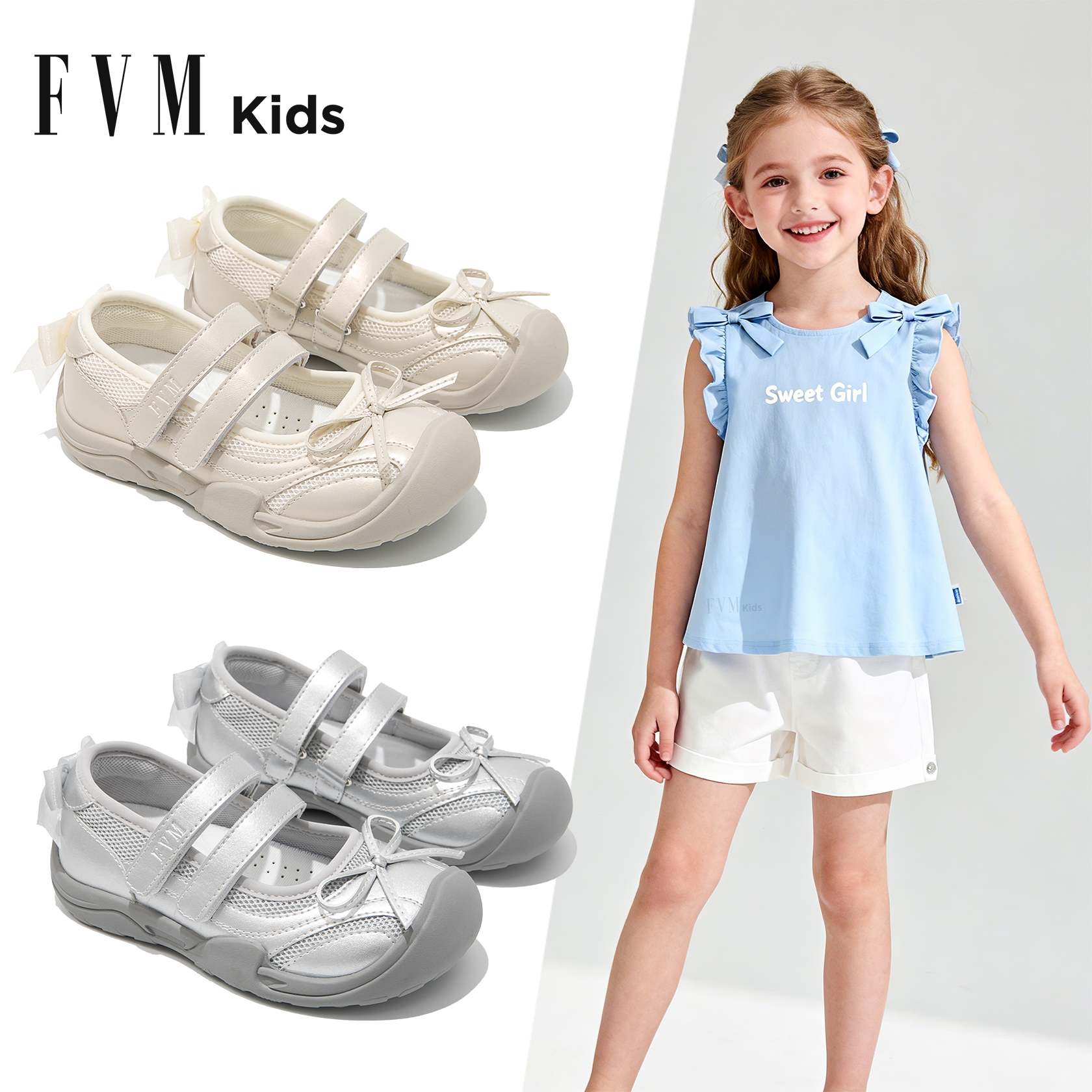 女童公主运动凉鞋子儿童2026新款夏季夏款女宝宝女孩大童包头透气