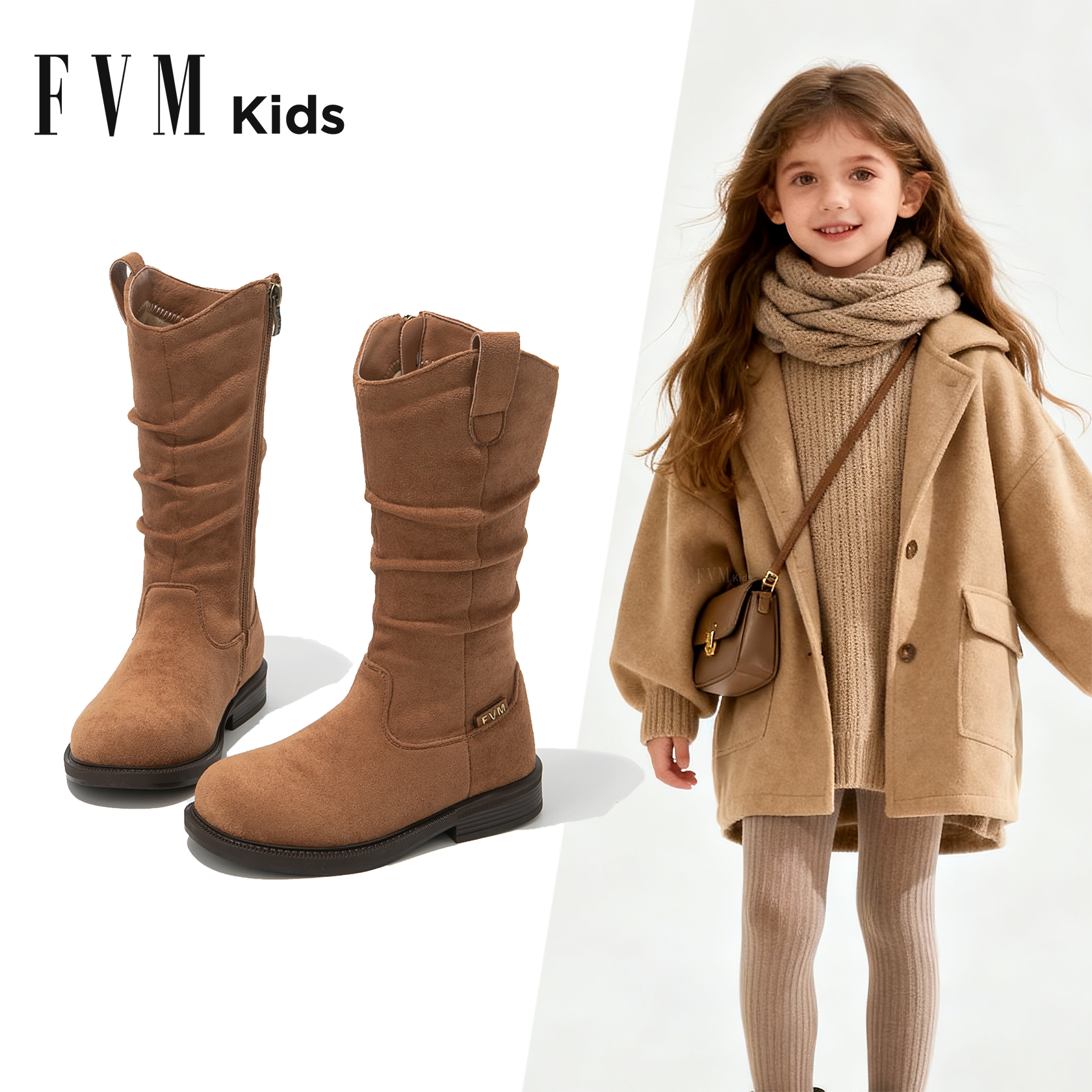 【女童公主堆堆长靴】冬季冬靴