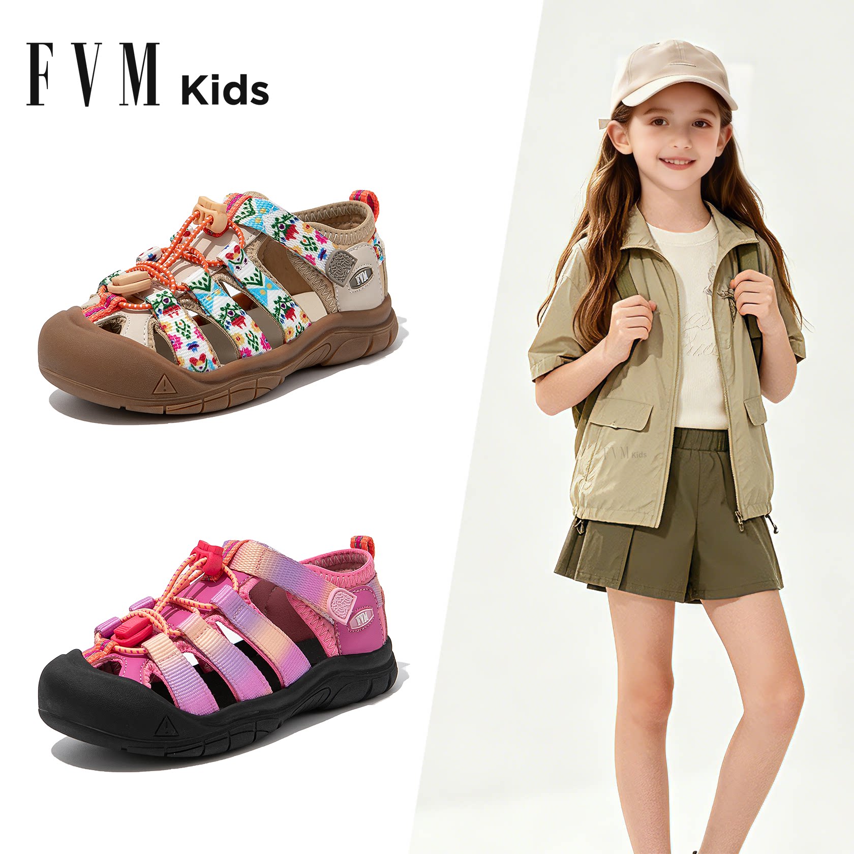 女童鞋子儿童包头溯溪凉鞋2026新款夏季运动中大童软底沙滩可下水