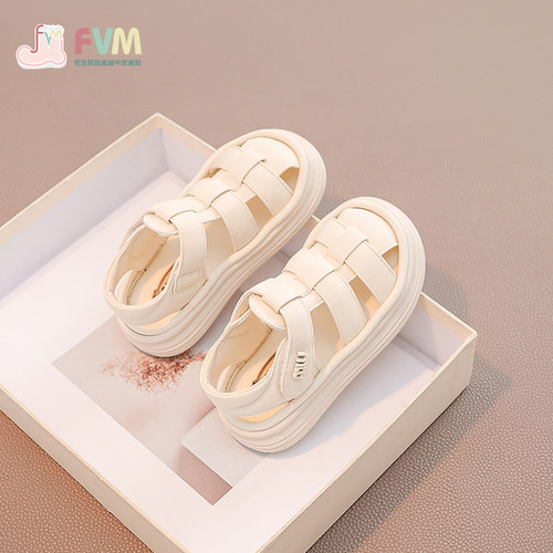 女童鞋子儿童公主包头凉鞋