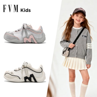 女童德训鞋子儿童阿甘运动板鞋2026新款春季轻便大童女孩软底休闲