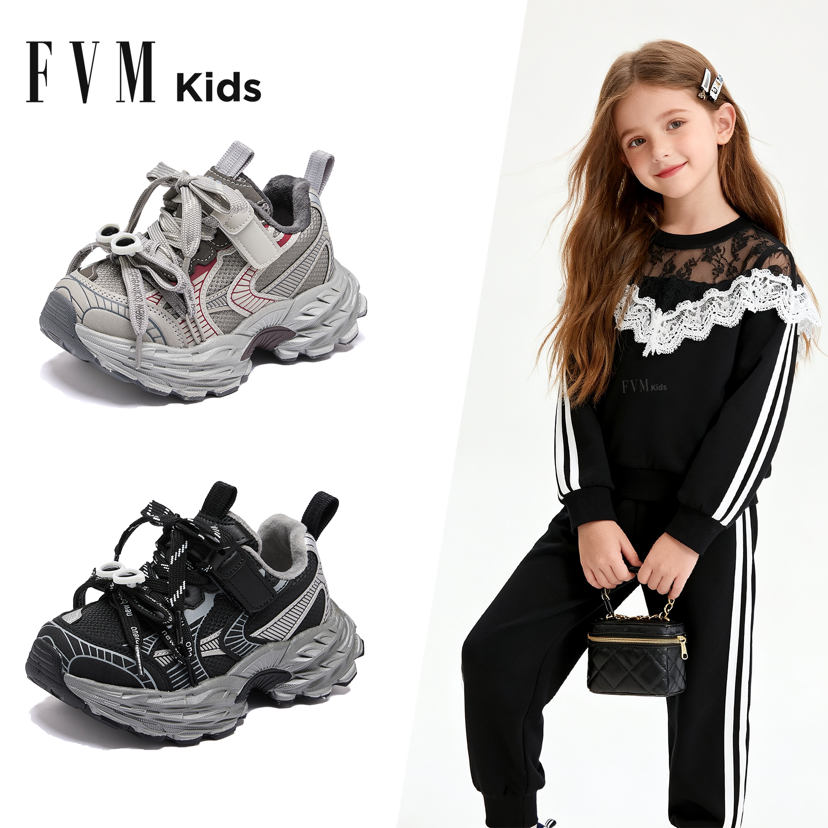 女童鞋子儿童运动鞋2025新款