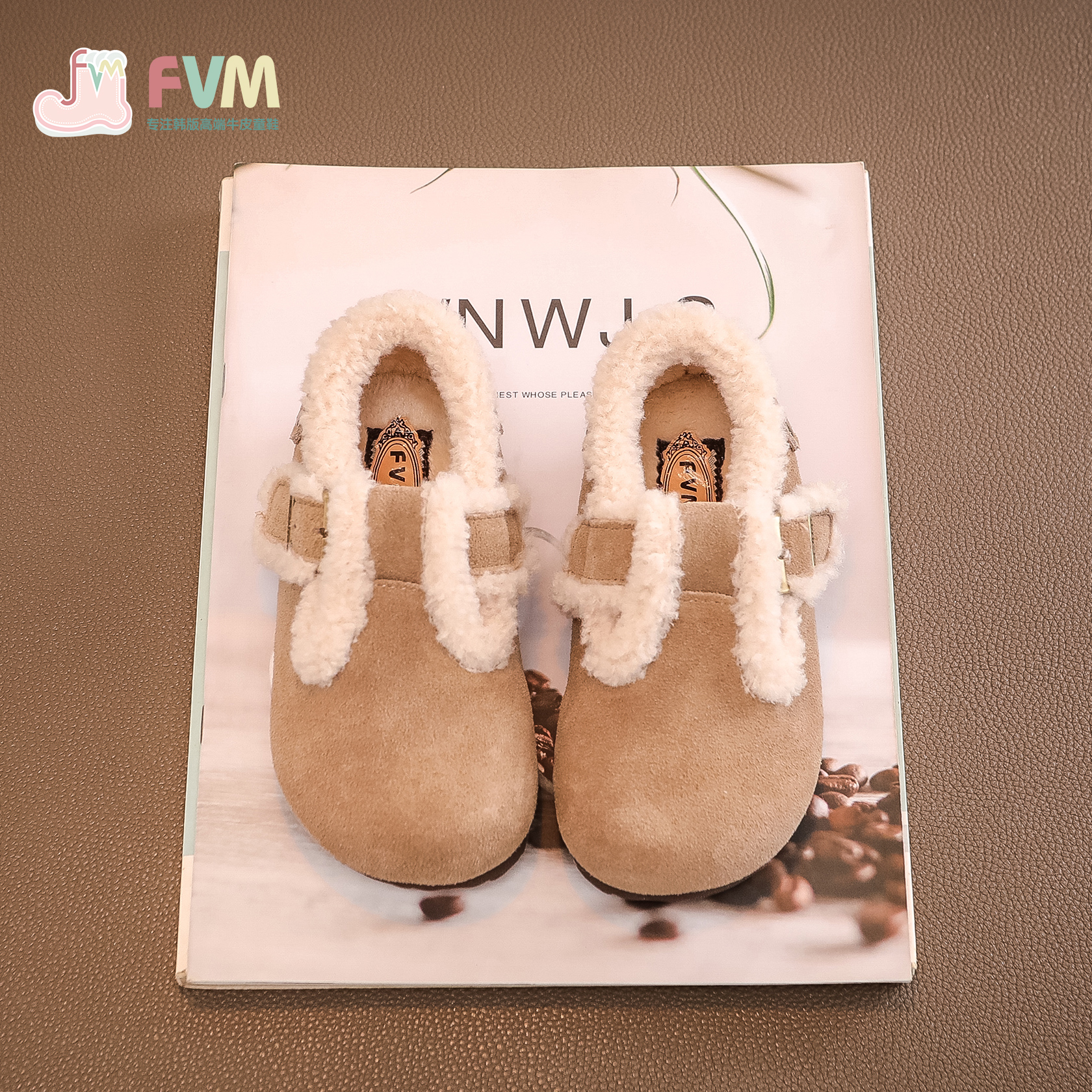 女童雪地靴加绒加厚大棉鞋