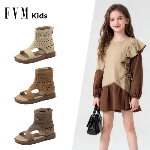 FVM夏季女童公主凉鞋女童洋气