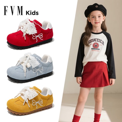 女童德训板鞋2025春秋新款
