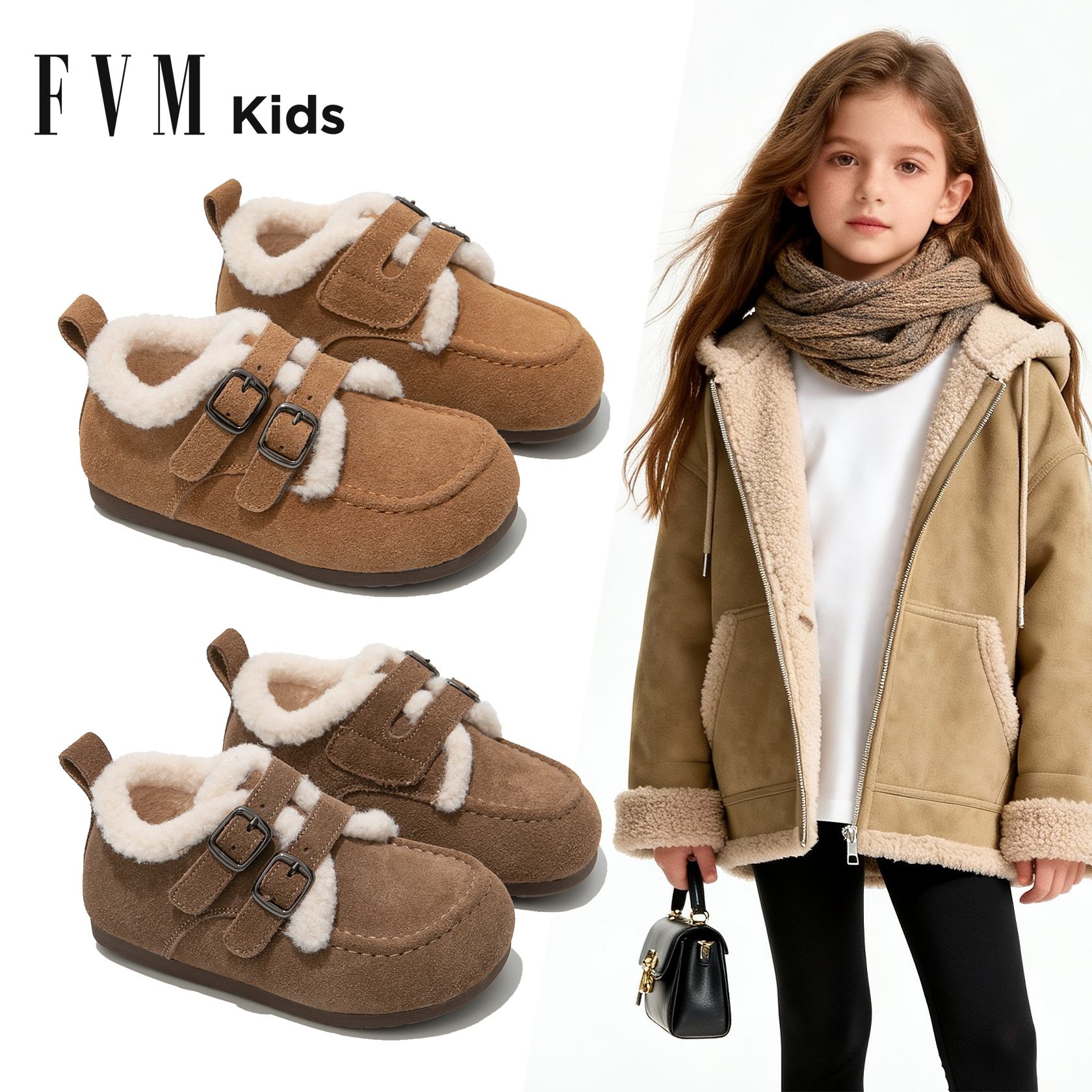 FVM女童雪地靴儿童大棉冬鞋大童新款加绒毛毛鞋冬季2025新款东北,童鞋/婴儿鞋/亲子鞋,雪地靴,淘宝优惠券,粉丝福利购,淘宝优惠卷