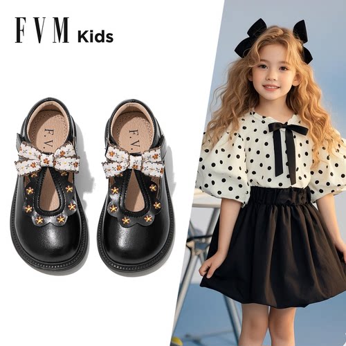 女童演出小皮鞋洋气2025春秋款