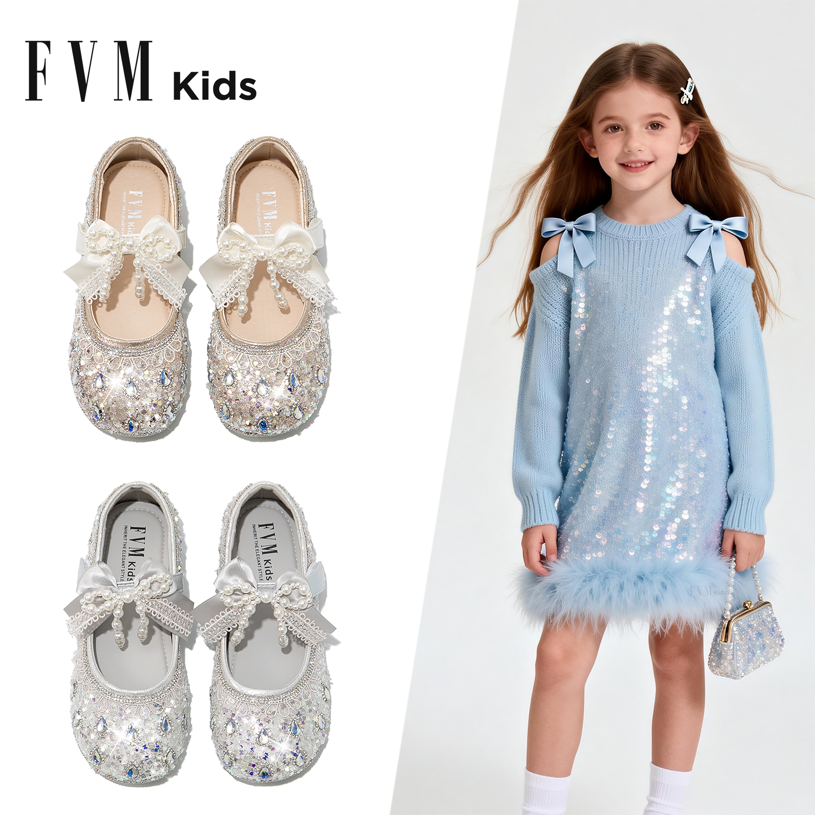 FVM女童鞋子儿童公主水晶小皮鞋2026新款春季软底闪亮艾莎小女孩,童鞋/婴儿鞋/亲子鞋,水晶/水钻鞋,淘宝优惠券,粉丝福利购,淘宝优惠卷