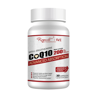 美国RVI升级水溶乳化辅酶Q10强心素增强心肌供养正品进口