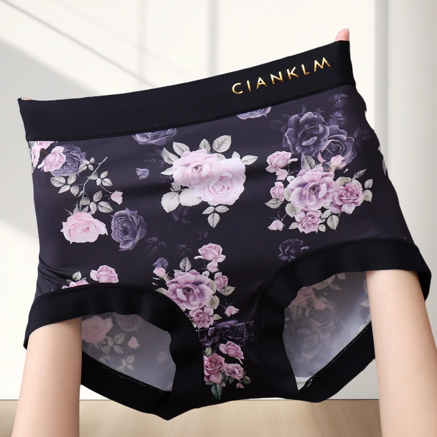 2025新款冰丝内裤女印花高腰收腹提臀大码高弹胖mm女士角短裤薄款,女士内衣/男士内衣/家居服,女三角裤,淘宝优惠券,粉丝福利购,淘宝优惠卷