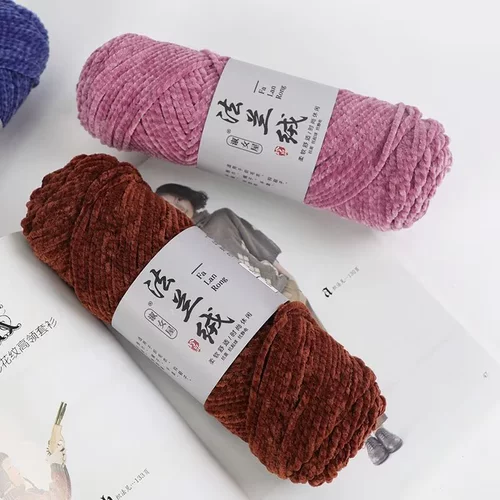 Фланелевые шелковые нитки ручной работы, плетеный шарф, крючок для вязания, тапочки, DIY