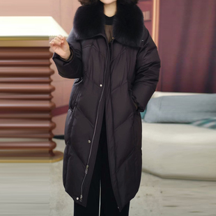 气质优雅高级感羽绒服女2025冬季韩版显瘦减龄遮肉中长款保暖外套