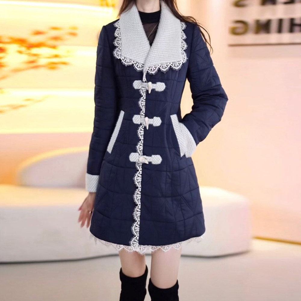 高级感小香风轻薄羽绒服女2025秋冬季修身显瘦减龄中长款保暖外套