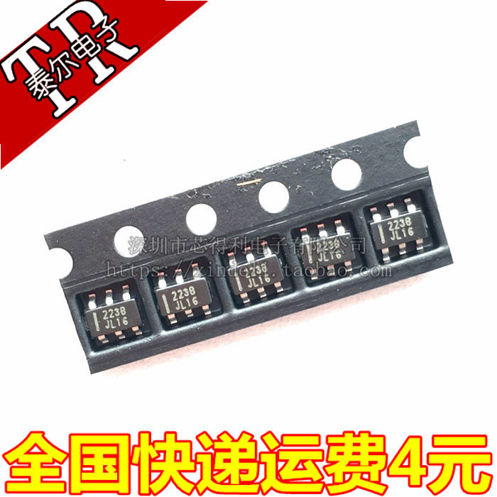 贴片 TTP223-BA6 丝印:223B SOT-23-6 单键触摸IC 触摸按键图片