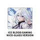 Gaming 适合Apex Nico1.0 顺滑 瓦洲 2mm涂层玻璃鼠标垫 Iceblood