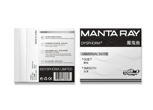 知郁DYSPHORIA 魔鬼鱼鼠标脚贴小圆点通用型耐磨静音润滑速 水母