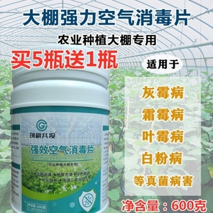 大棚空气消毒片大棚烟雾杀菌剂杀菌片空气消毒剂熏棚白粉病专用药