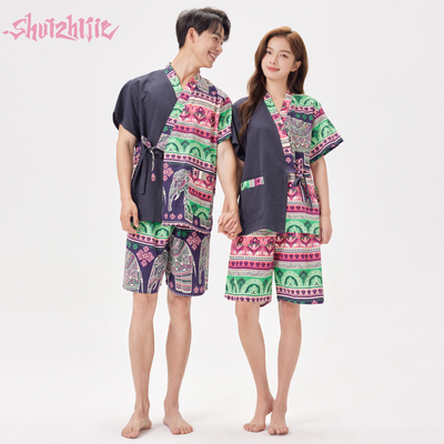 汗蒸服女纯棉大码2026洗浴浴服