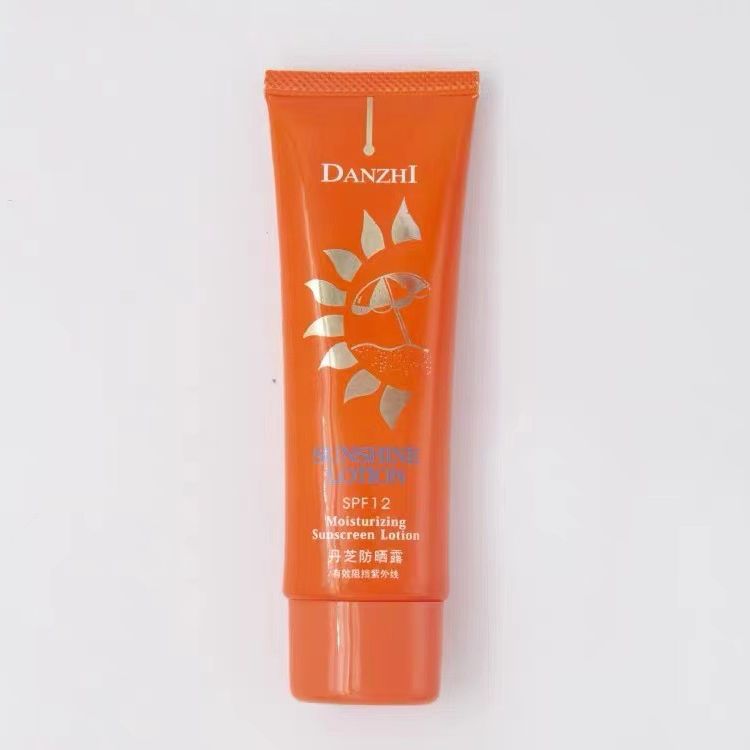 丹芝防晒露美白保湿防晒霜SPF12隔离遮瑕防紫外线男女夏季军训 - 实物图