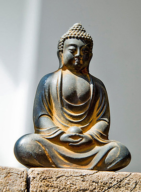 创意佛像禅意如来佛祖雕塑摆件