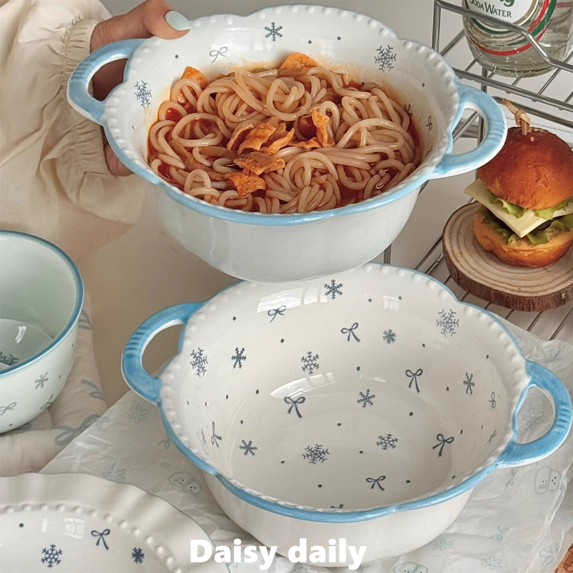 初雪双耳汤碗大号家用2025新款陶瓷泡面碗大容量大碗汤盆螺蛳粉碗,餐饮具,碗,淘宝优惠券,粉丝福利购,淘宝优惠卷