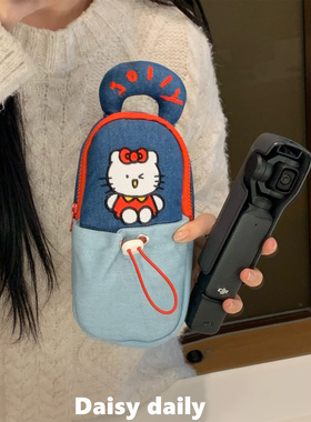 牛仔猫咪大疆pocket3收纳包可爱收纳袋防撞防摔便携云台ccd相机包