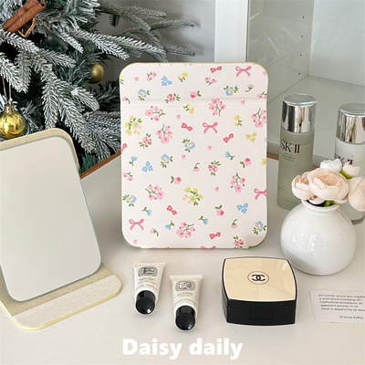 小碎花折叠化妆镜便携补妆镜