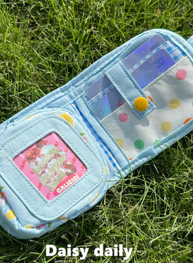 可爱多巴胺新品多层零钱包身份证耳机银行卡收纳随身带卡包大容量