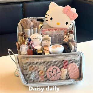 化妆包ins大容量收纳立式便携2025新款便携式化妆品分区洗漱旅行