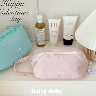 化妆包女新款多层便携旅行手提洗漱包大容量高级化妆品收纳包立式