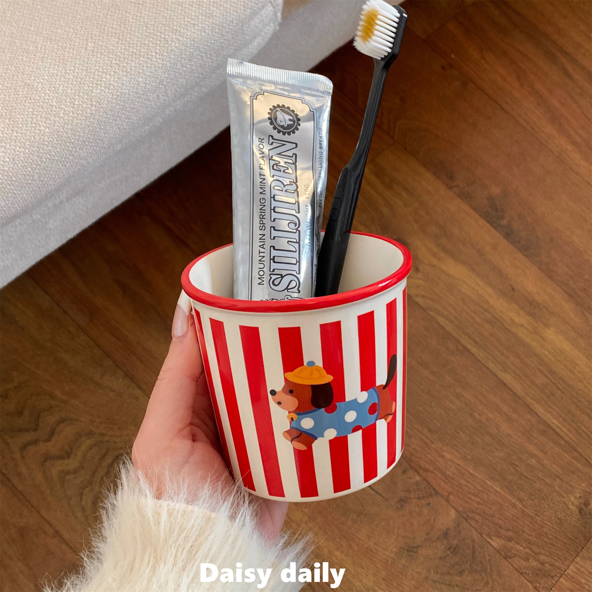 可爱腊肠狗洗漱杯家用情侣刷牙杯子可爱陶瓷漱口杯牙缸杯牙具杯,家庭/个人清洁工具,洗漱杯,淘宝优惠券,粉丝福利购,淘宝优惠卷