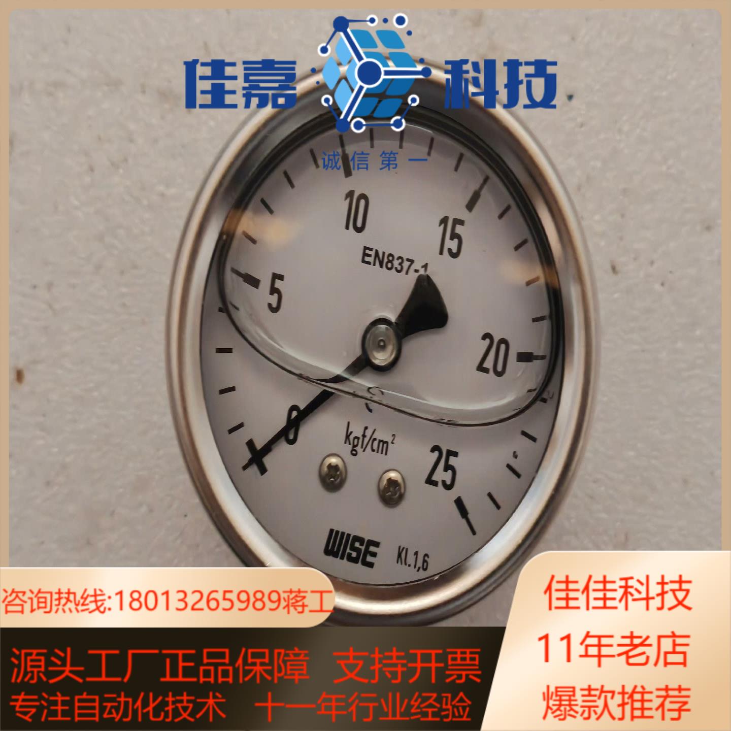 WISE  压力表EN837-1仓库剩余原装正品