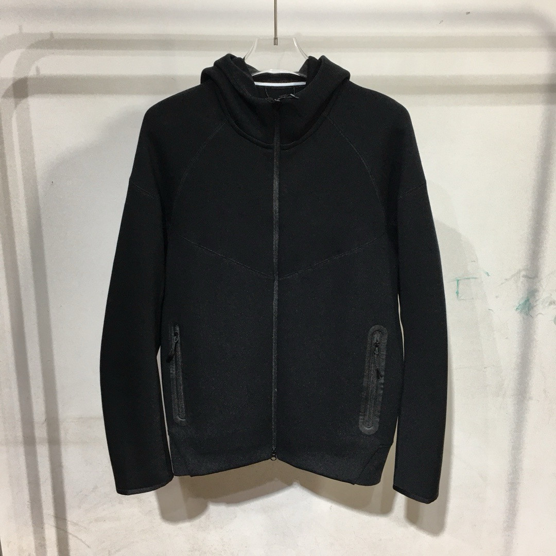 thumbnail for Suit men's spring spring air layer cotton knit hooded zip shirt athleisure jacket sweatpants jacket sweatpants jacket