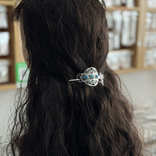 蒙古头饰民族风发饰蒙古族特色发簪饰品发夹发针发夹配饰手工