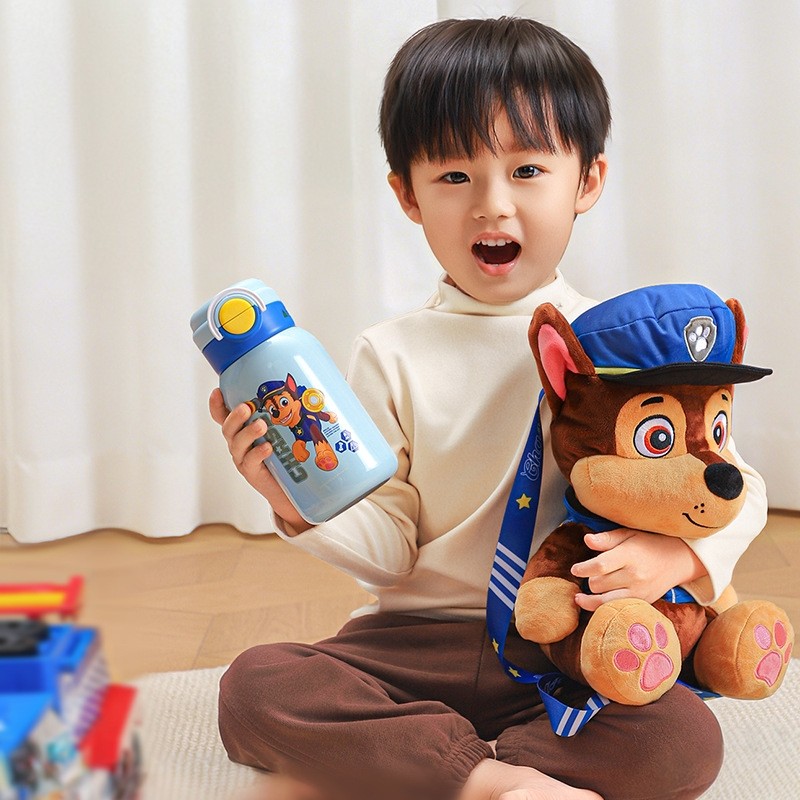 汪汪队新款儿童保温杯宝宝礼品礼物带毛绒公仔包包幼儿园吸管杯子,餐饮具,保冷/保温杯,淘宝优惠券,粉丝福利购,淘宝优惠卷