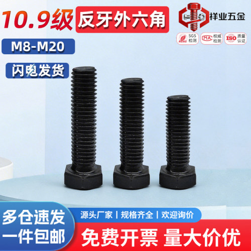 10.9级反牙外六角螺丝螺栓