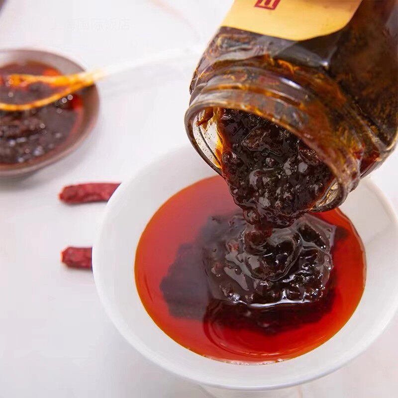 上海国际饭店西饼屋 牛肉辣酱牛肉粒辣椒酱香辣瓶装 250g