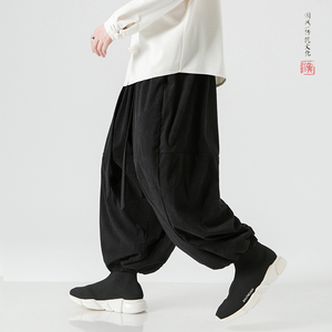 2026春灯芯绒 4色 休闲裤男  宽松款 哈伦灯笼裤子A101-p70图片