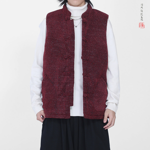 冬2025  雪尼尔 唐装马甲棉衣  加厚羽绒马甲棉衣外套A527-P108图片