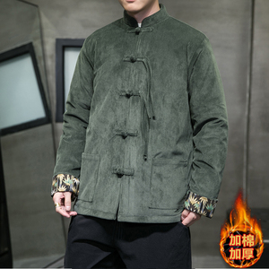 冬季新2025灯芯绒 新风 唐装棉衣 汉服棉袄外套A226-P140图片