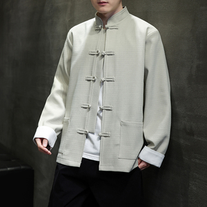 2026春 仿麻竹节抗皱 新中式  婚礼唐装汉服夹克 A651-P105图片