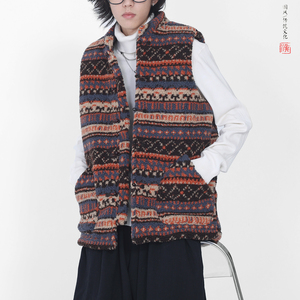 冬2025羊羔毛唐装马甲棉衣加厚羽绒马甲棉衣外套A528-P118,西装要不要搭配马甲图片