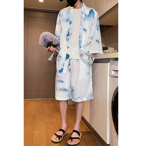 冰丝2026夏 大码男装风 沙滩休闲 汉服套装特价A3021-p50，男装休闲套装，钱塘7008(原4008)